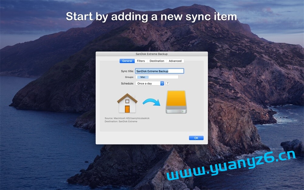 SyncTime for Mac v4.5.1 破解版 简单易用的文件同步工具 苹果电脑