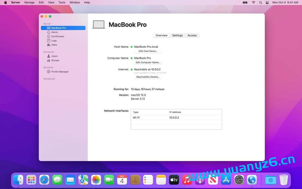 macOS Server for Mac v5.12 macOS变成服务器 苹果电脑