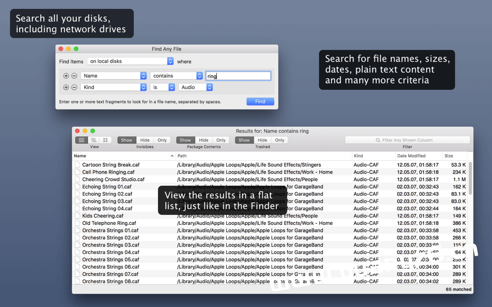 Find Any File for Mac v2.5b2 破解版 Mac文件查找器 苹果电脑