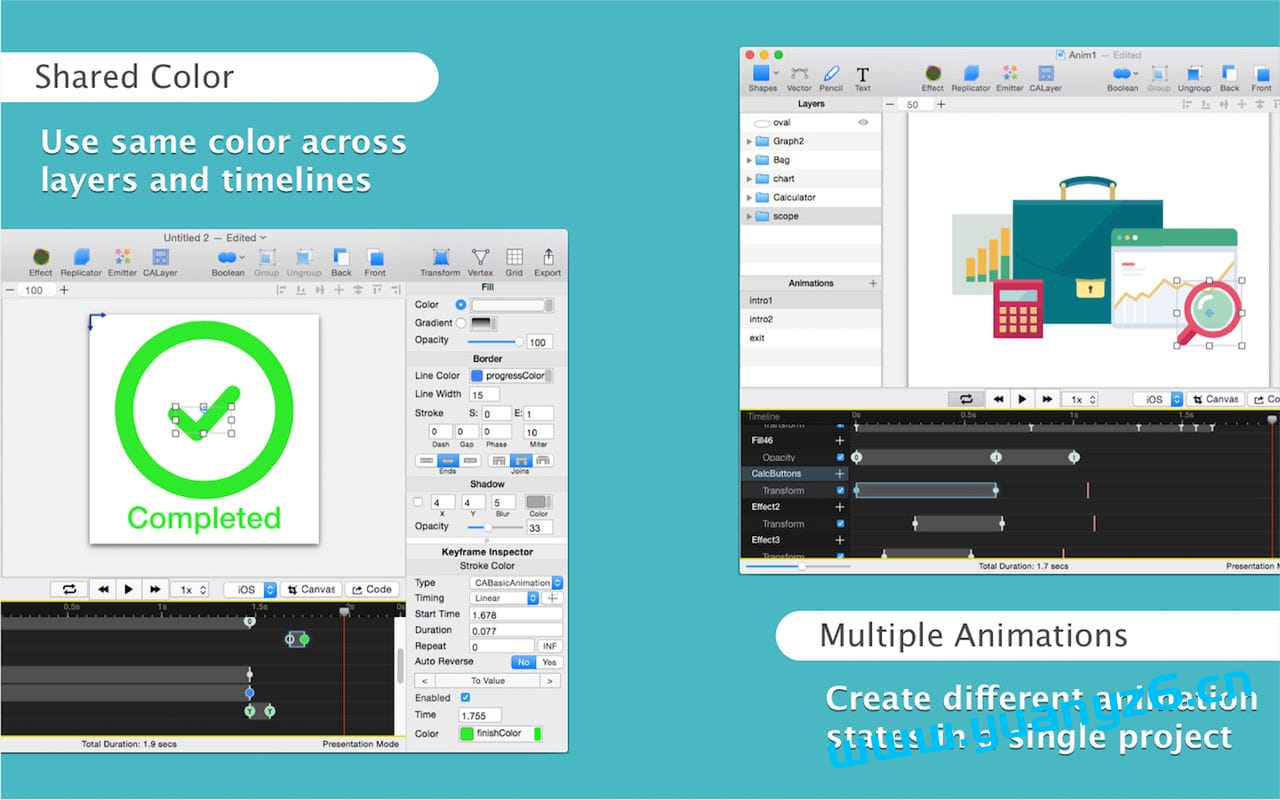 QuartzCode for Mac v1.66.5 动画制作开发工具 苹果电脑