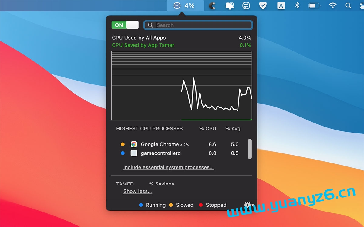 App Tamer for Mac v2.8.3 应用CPU使用率管理 苹果电脑