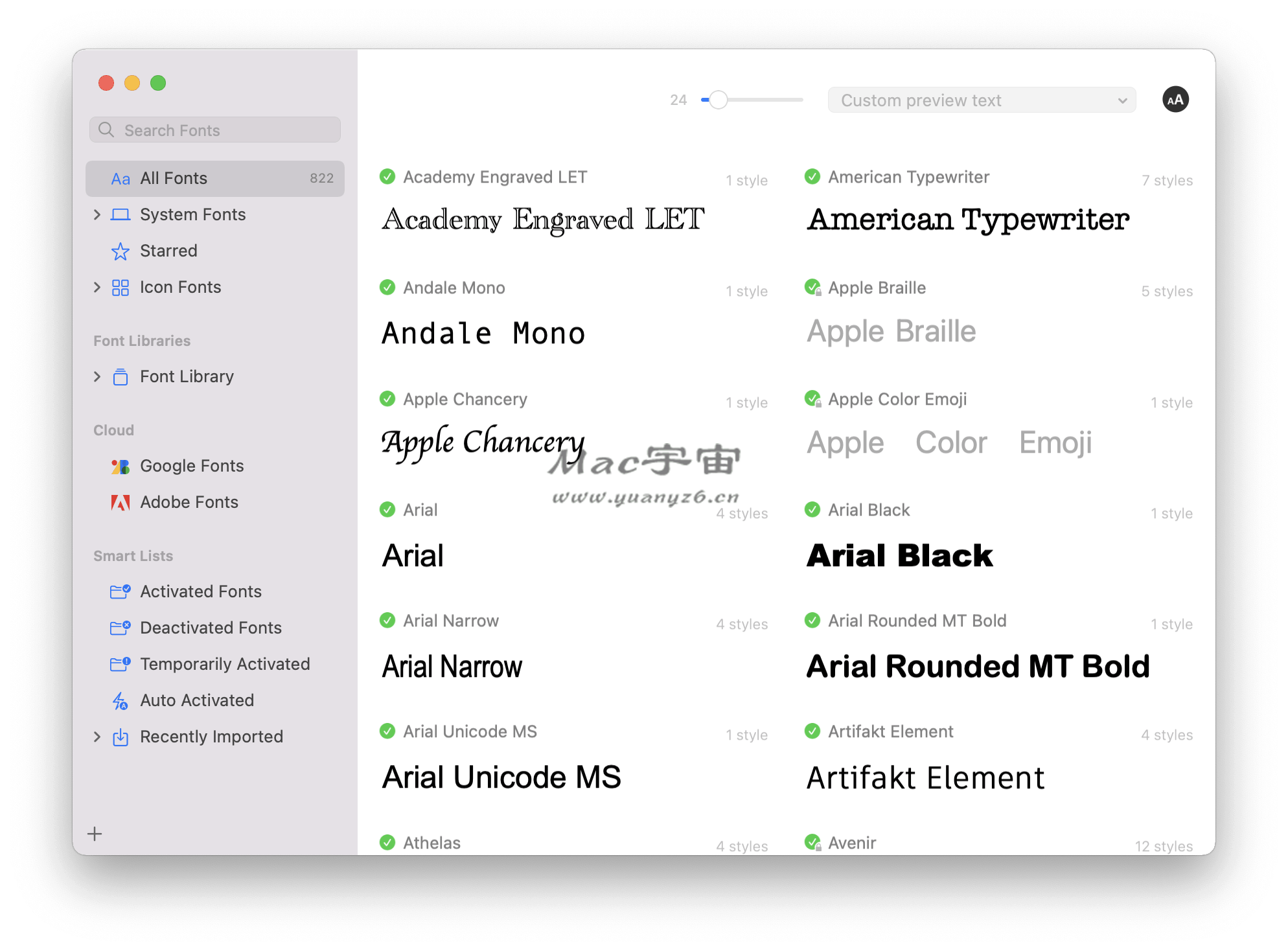 Mac软件推荐 RightFont for Mac 字体管理工具 - 苹果电脑 - Mac宇宙