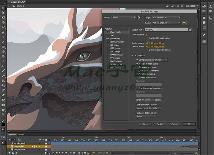 Adobe Animate 2024 for Mac v24.2 中文破解版 全新动画制作工具 苹果电脑