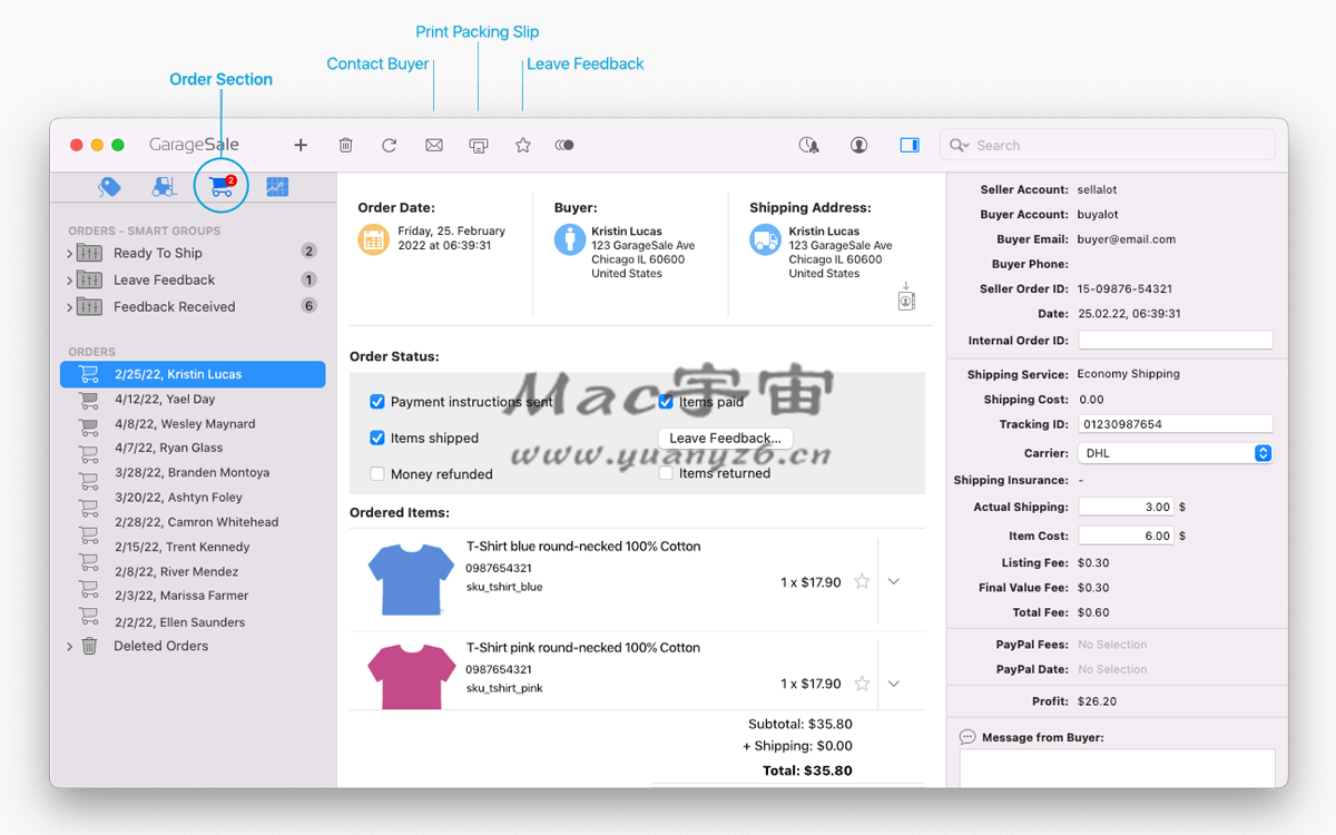 GarageSale for Mac v9.7.4 破解版 eBay在线拍卖客户端工具 苹果电脑