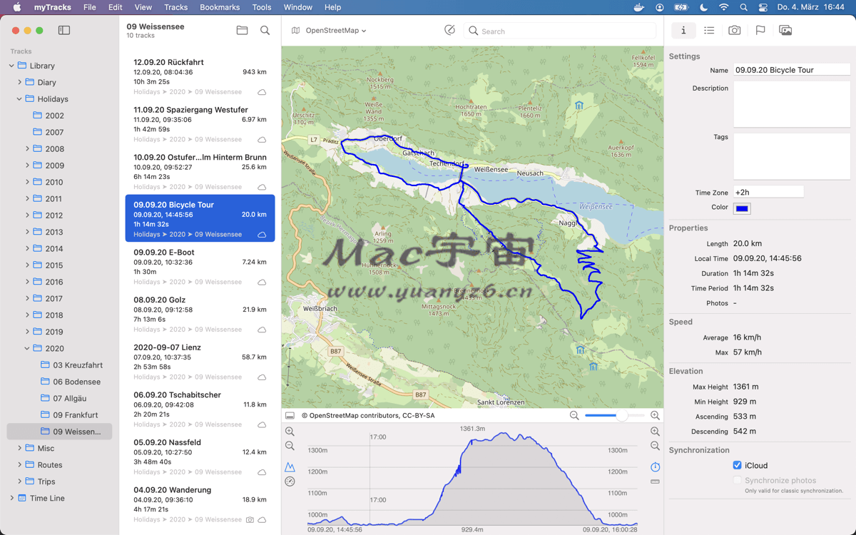 myTracks for Mac v4.3.2 破解版 GPS轨迹跟踪记录器 苹果电脑