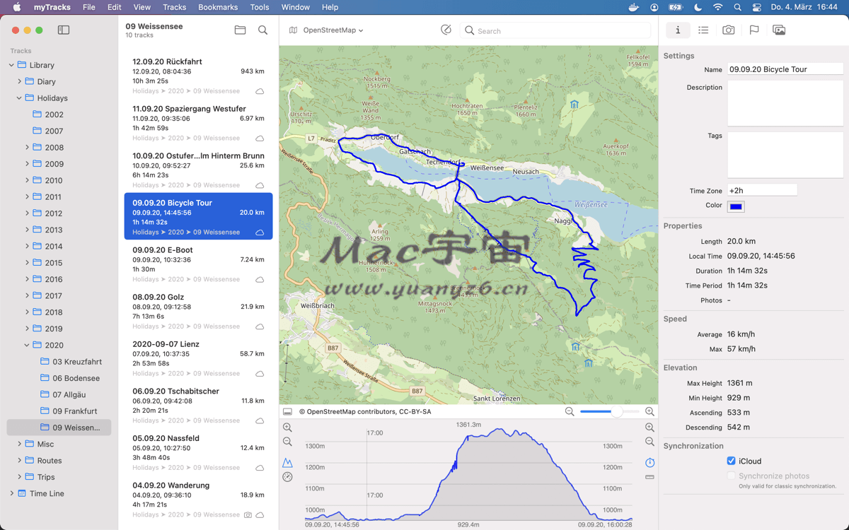 myTracks for Mac v4.3.6 破解版 GPS轨迹跟踪记录器 - 苹果电脑 - Mac宇宙