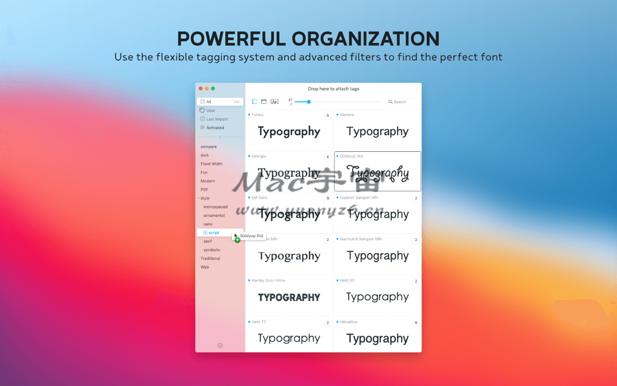 Typeface for Mac v3.6.0 优秀的字体管理工具 - 苹果电脑 - Mac宇宙