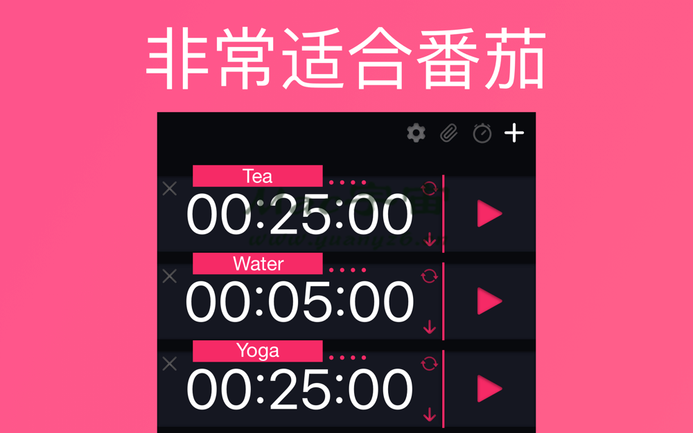 Chain Timer for Mac v8.9 中文版 简单方便的多功能计时器 - 苹果电脑 - Mac宇宙