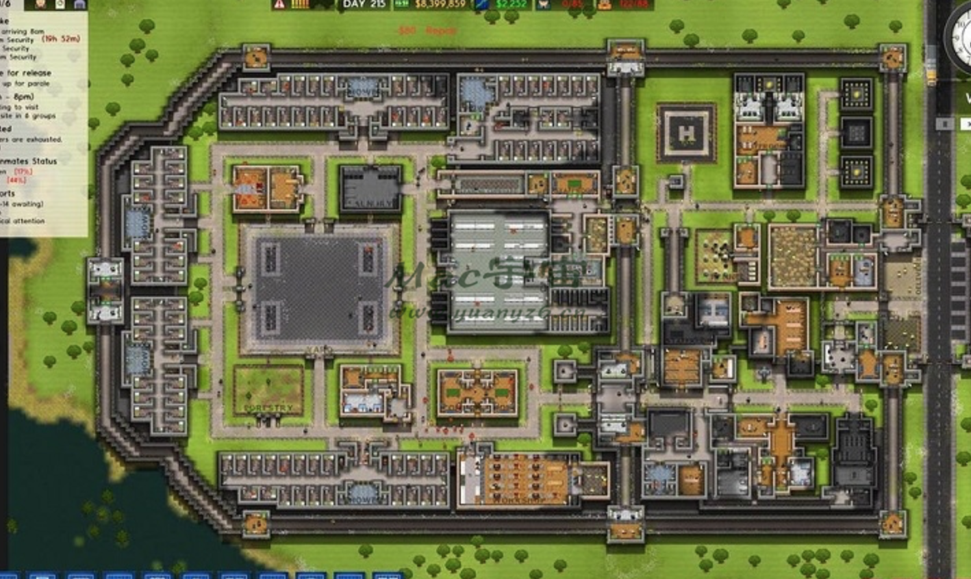 监狱建筑师 for Mac v10672 Prison Architect 中文原生版附DLC 苹果电脑