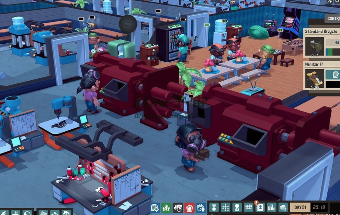 Mac游戏推荐 小小大工坊 Little Big Workshop for Mac 乐趣的经营模拟游戏 苹果电脑