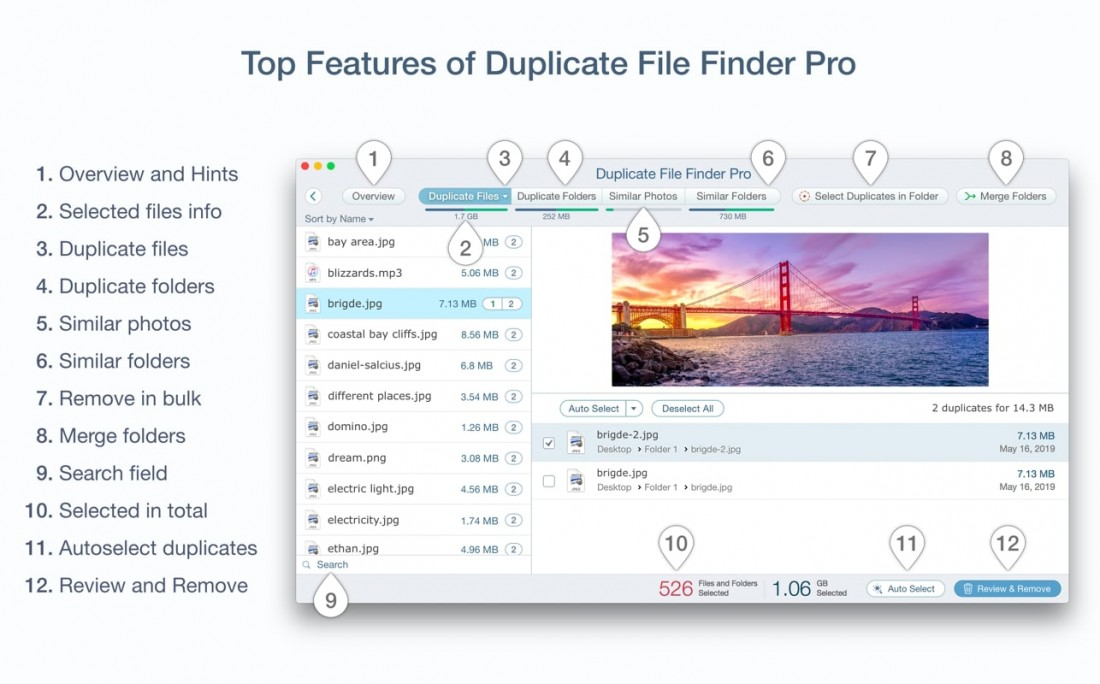 Duplicate File Finder Pro for Mac v7.3.1 破解版 重复文件查找软件