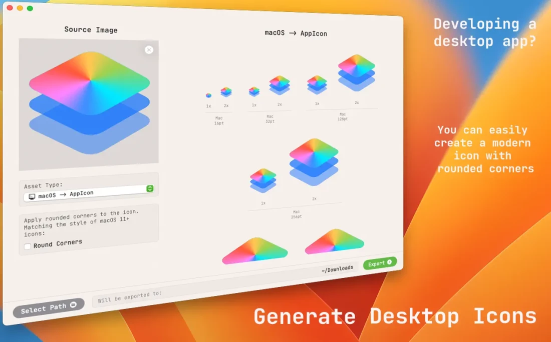 AssetsGen for Mac v4.0.1 破解版 Mac图标生成工具 - 苹果电脑 - Mac宇宙