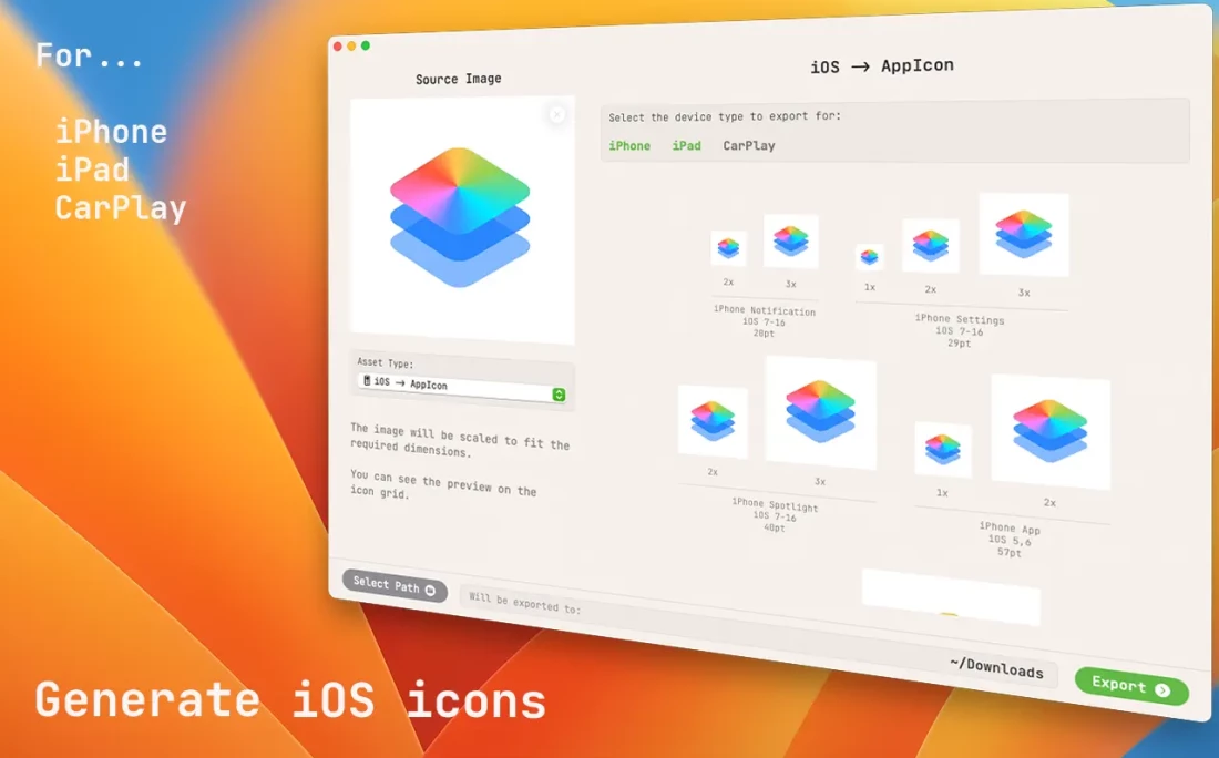 AssetsGen for Mac v4.0.1 破解版 Mac图标生成工具 - 苹果电脑 - Mac宇宙