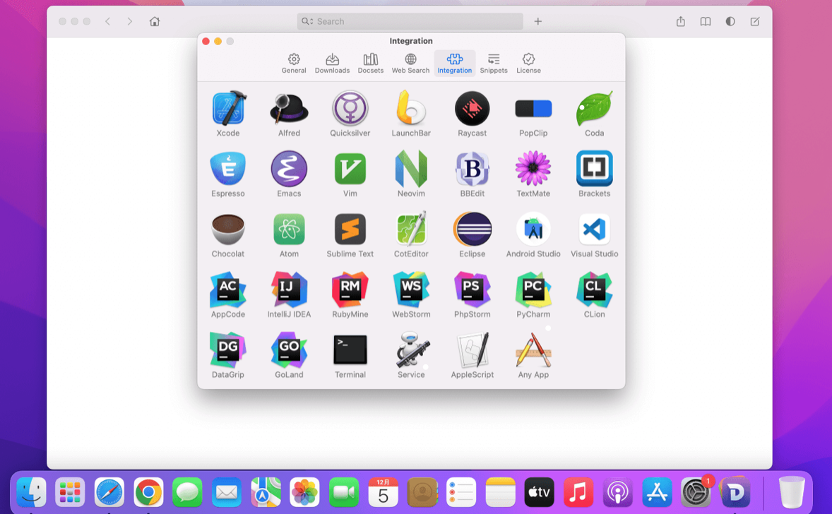 Mac软件推荐 Dash for Mac API文档和代码片段管理 苹果电脑