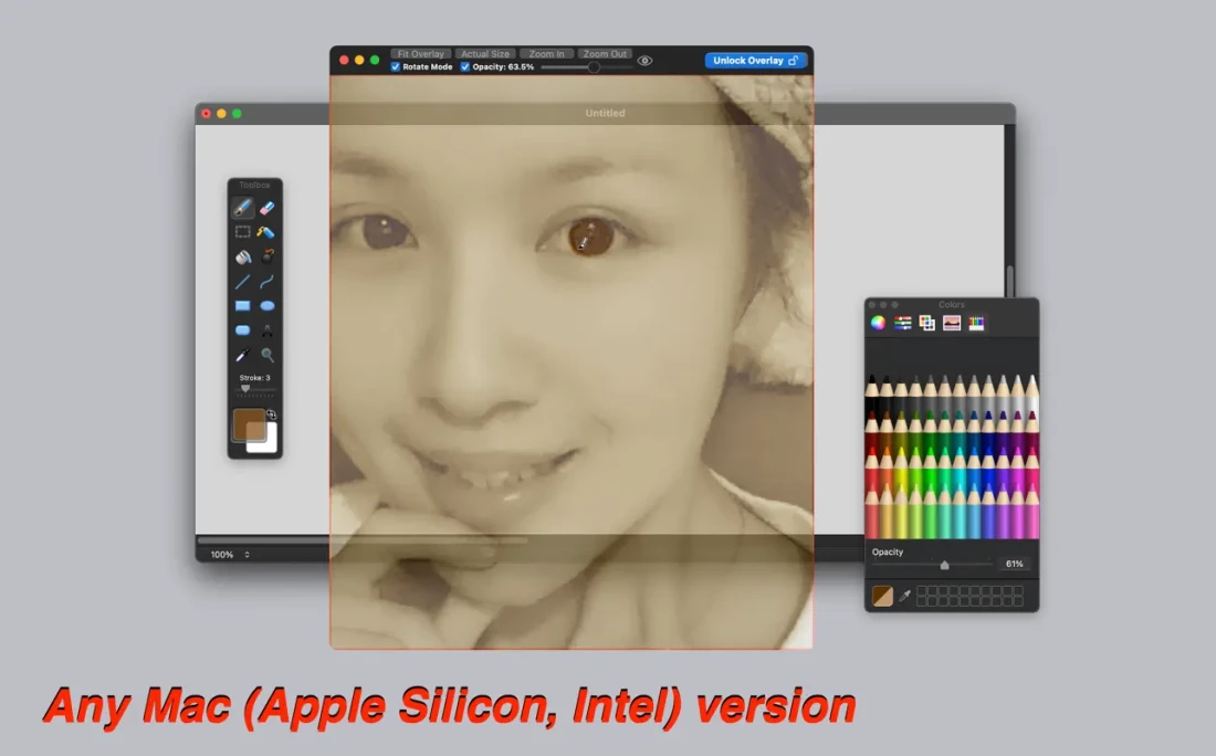 Overlay for Mac v4.30 破解版 屏幕上透明叠加工具 苹果电脑