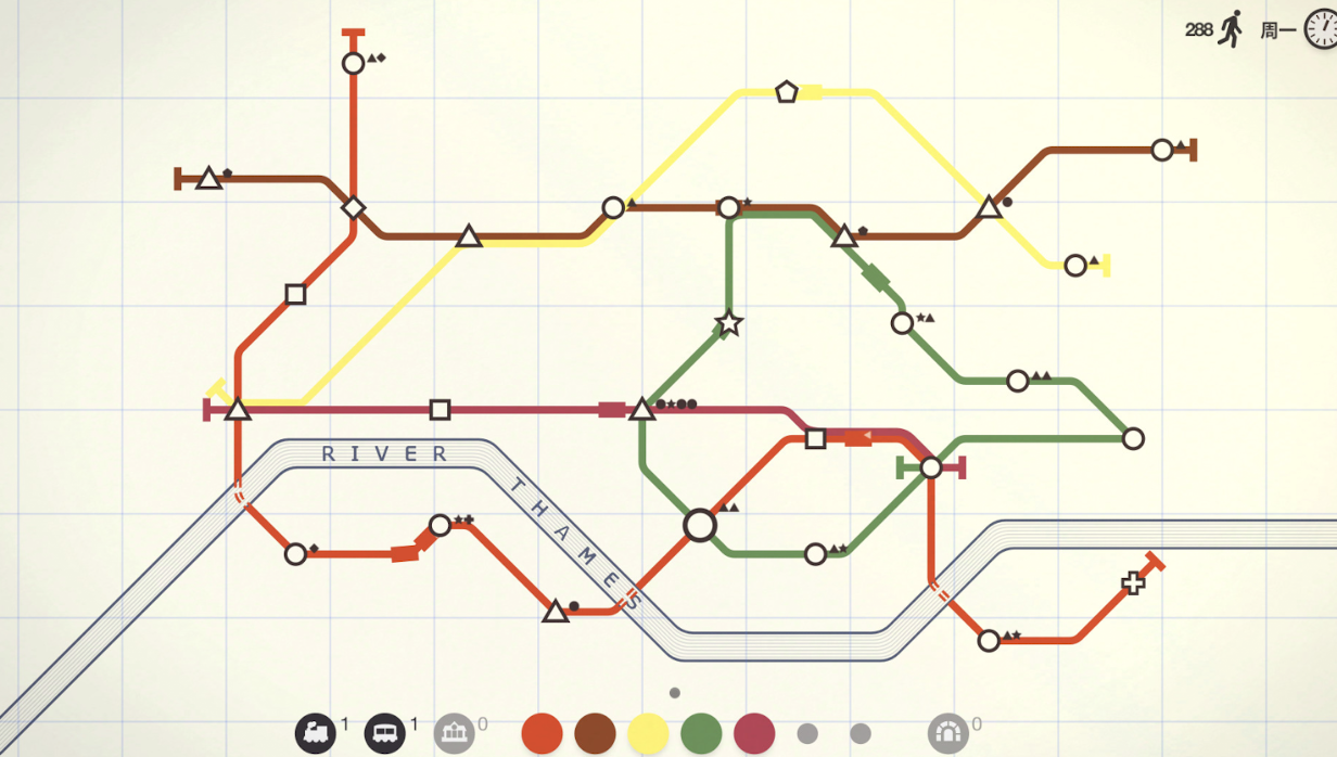 迷你地铁 for Mac v52 Mini Metro 中文原生版 - 苹果电脑 - Mac宇宙