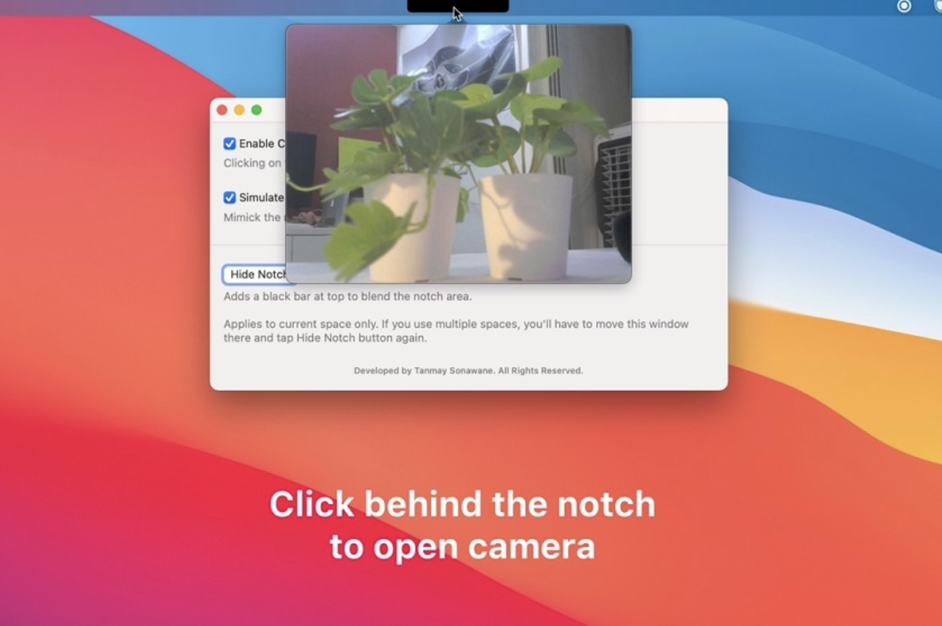 NotchCam for Mac v1.4 破解版 刘海屏凸显相机 - 苹果电脑 - Mac宇宙