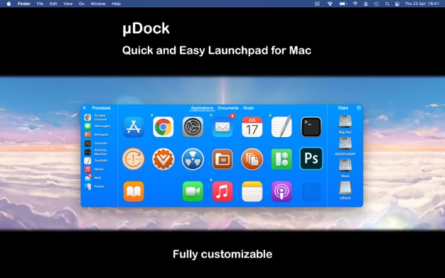 uDock for Mac v4.2 破解版 Dock栏快速启动系统 - 苹果电脑 - Mac宇宙