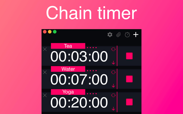 Chain Timer for Mac v10.1 中文破解版 简单易用的计时器软件 苹果电脑