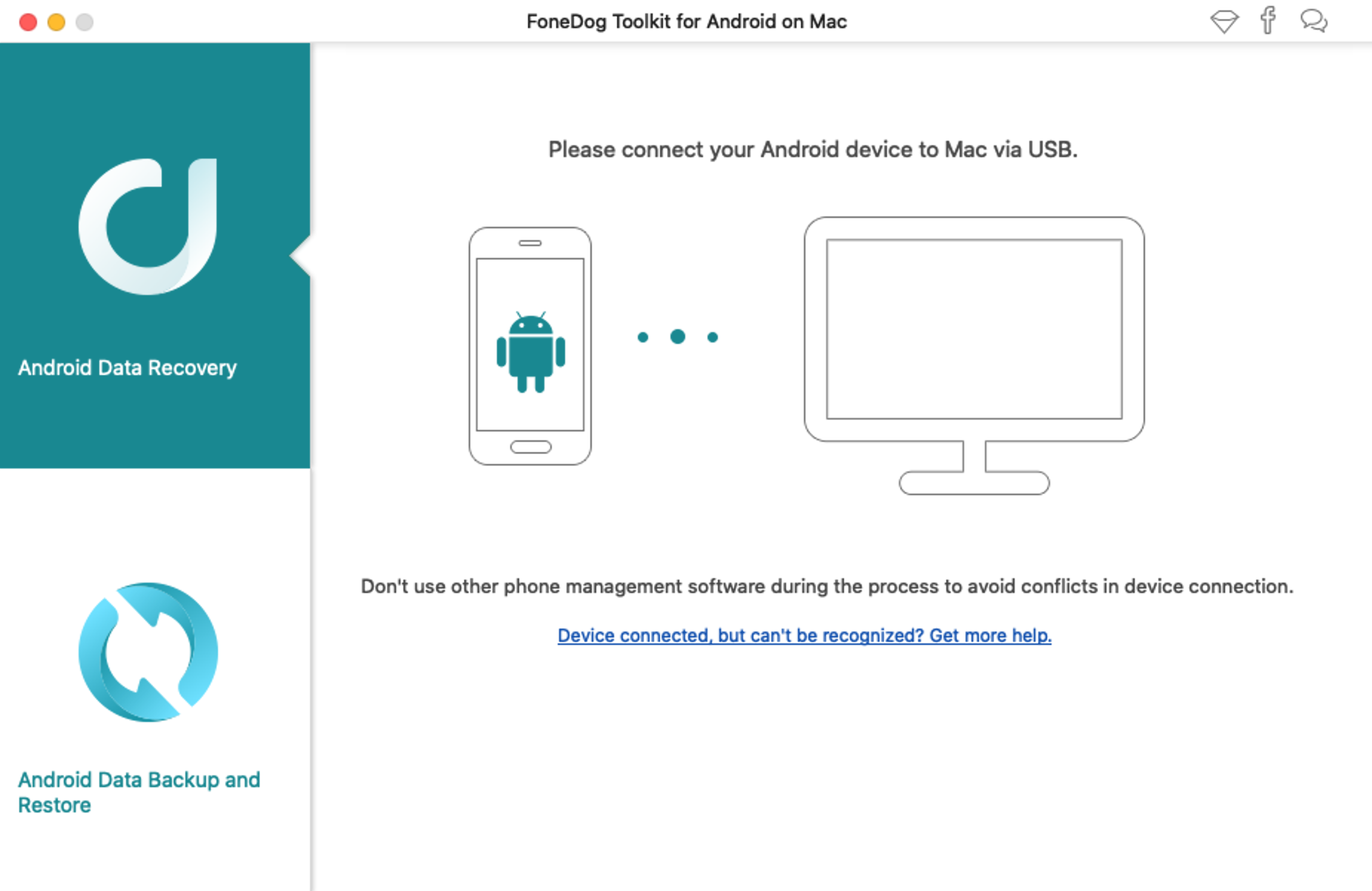 FoneDog Toolkit for Android for Mac v2.1.10 中文破解版 Android数据恢复 - 苹果电脑 - Mac宇宙