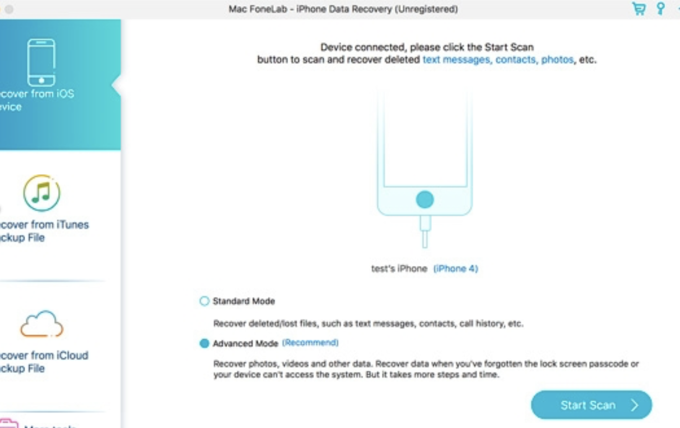 Mac软件推荐 FoneLab iOS Data Recovery for Mac IOS数据恢复软件