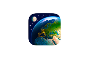 Earth 3D for Mac v8.1.2 破解版 三维地球动态壁纸