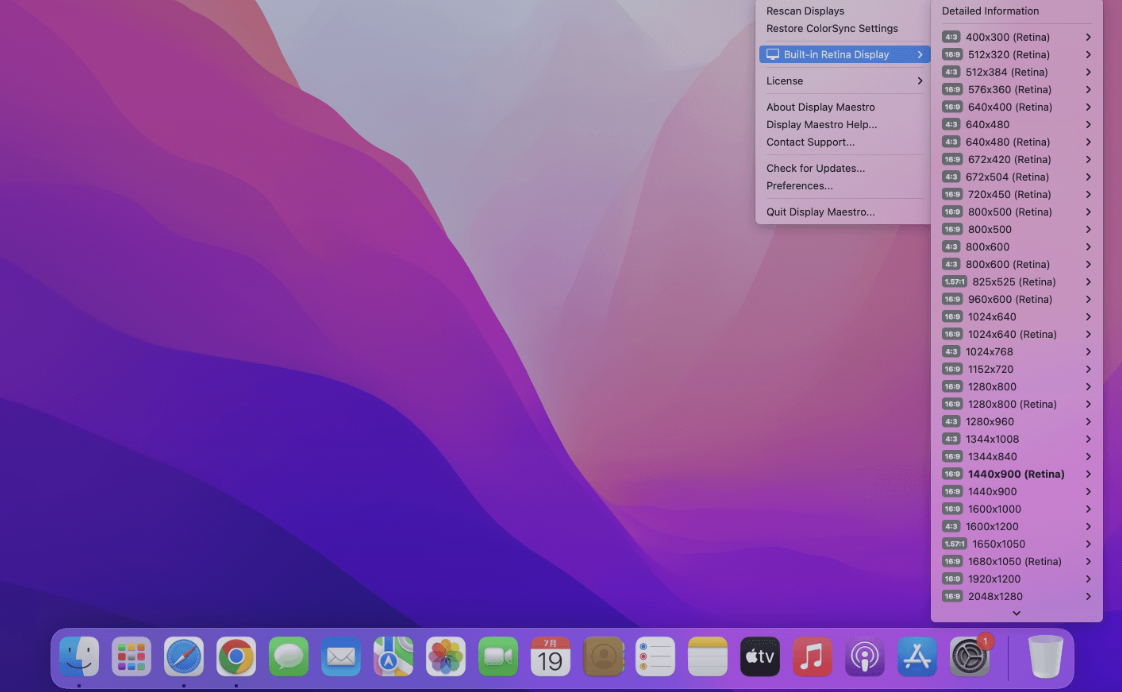 Display Maestro for Mac v5.1 破解版 外接显示器设置工 苹果电脑
