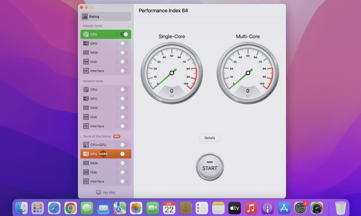 Performance Index 64 for Mac v4.2.9 破解版 系统性能测试软件 苹果电脑