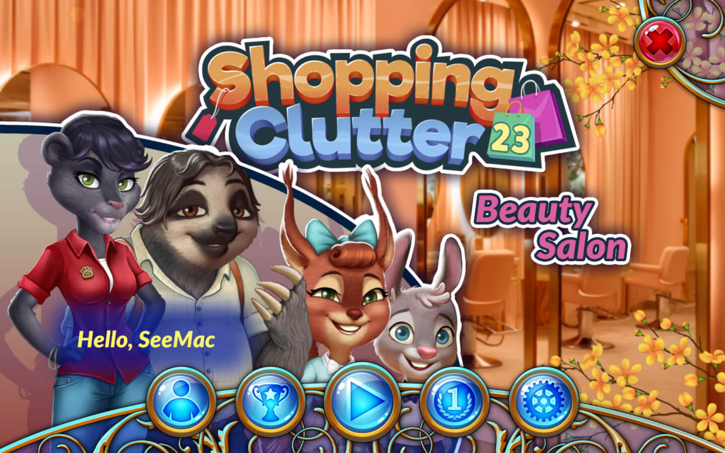 购物中心23：美容院 for Mac v1.1 Shopping Clutter 23: Beauty Salon 英文原生版 - 苹果电脑 - Mac宇宙