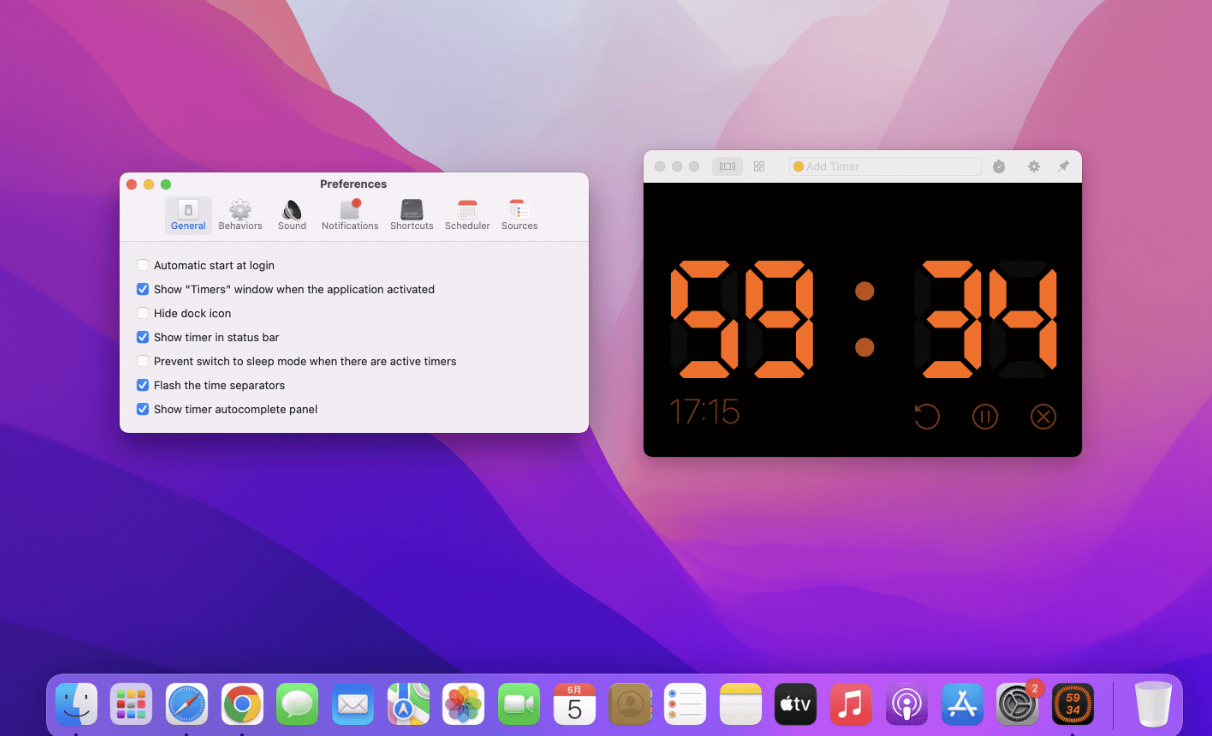 Timer RH PRO for Mac v2.14.1 最强计时器/闹钟应用 苹果电脑