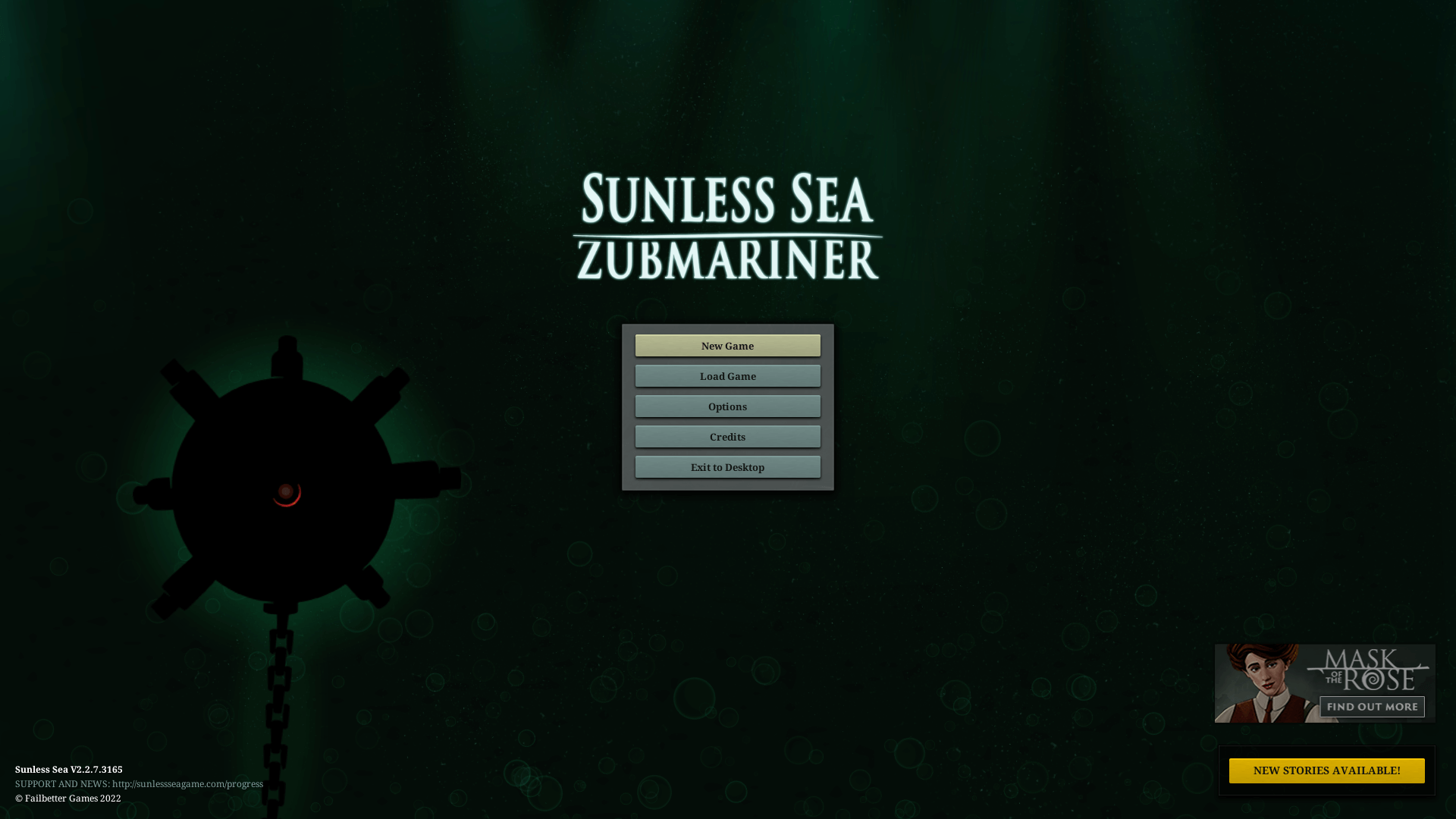 无光之海 for Mac v2.2.11.3212 SUNLESS SEA 英文原生版 附DLC Z潜水员 苹果电脑