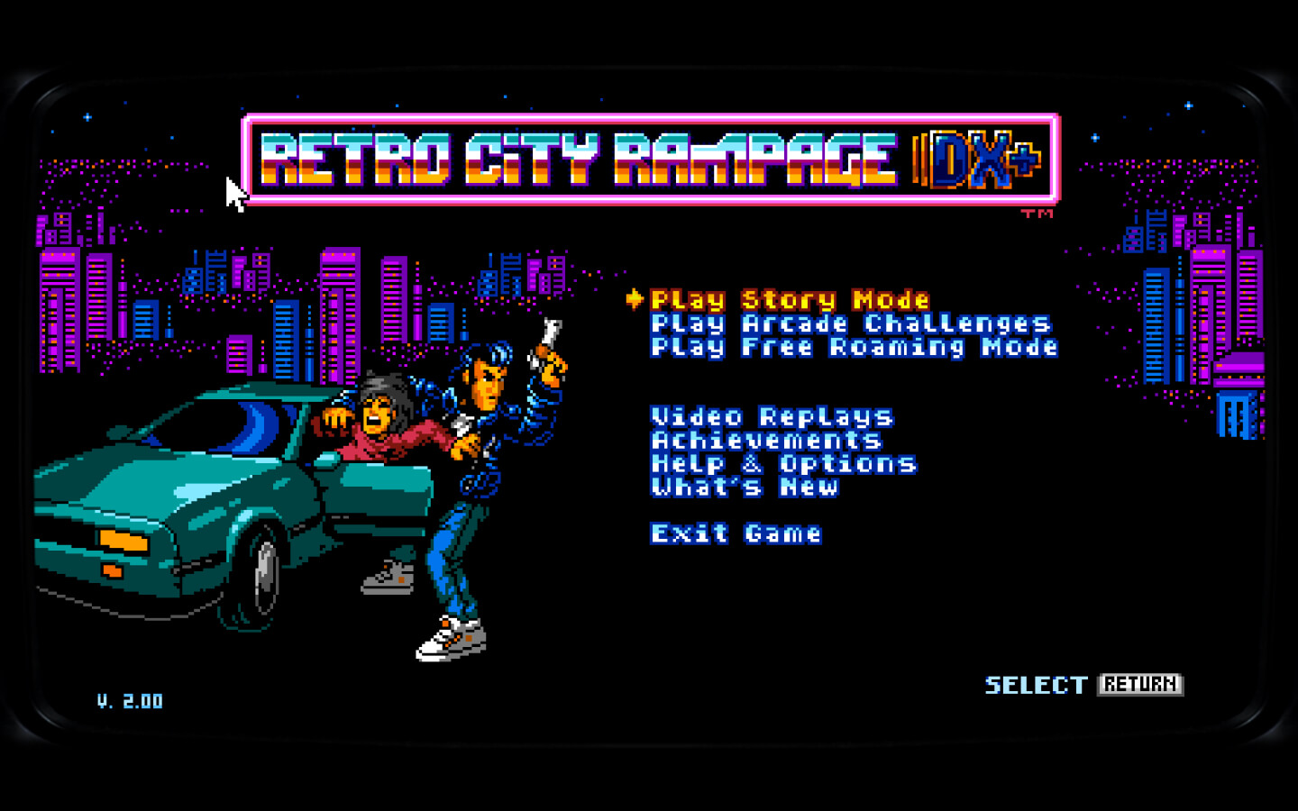 荒野老城DX for Mac Retro City Rampage DX v2.00 DX+ 英文原生版 - 苹果电脑 - Mac宇宙