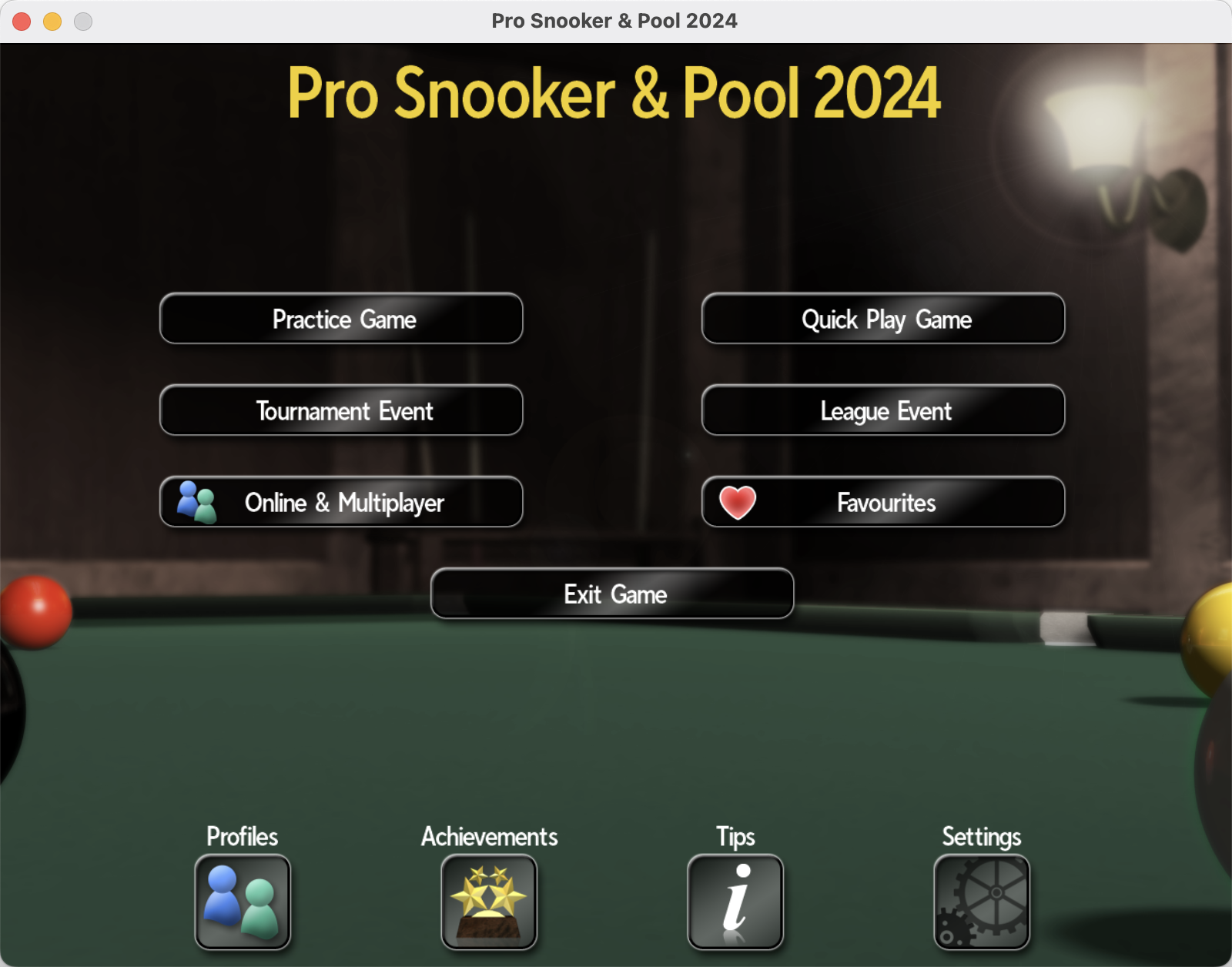 职业斯诺克2024 for Mac Pro Snooker & Pool 2024+ v1.42 英文原生版 - 苹果电脑 - Mac宇宙