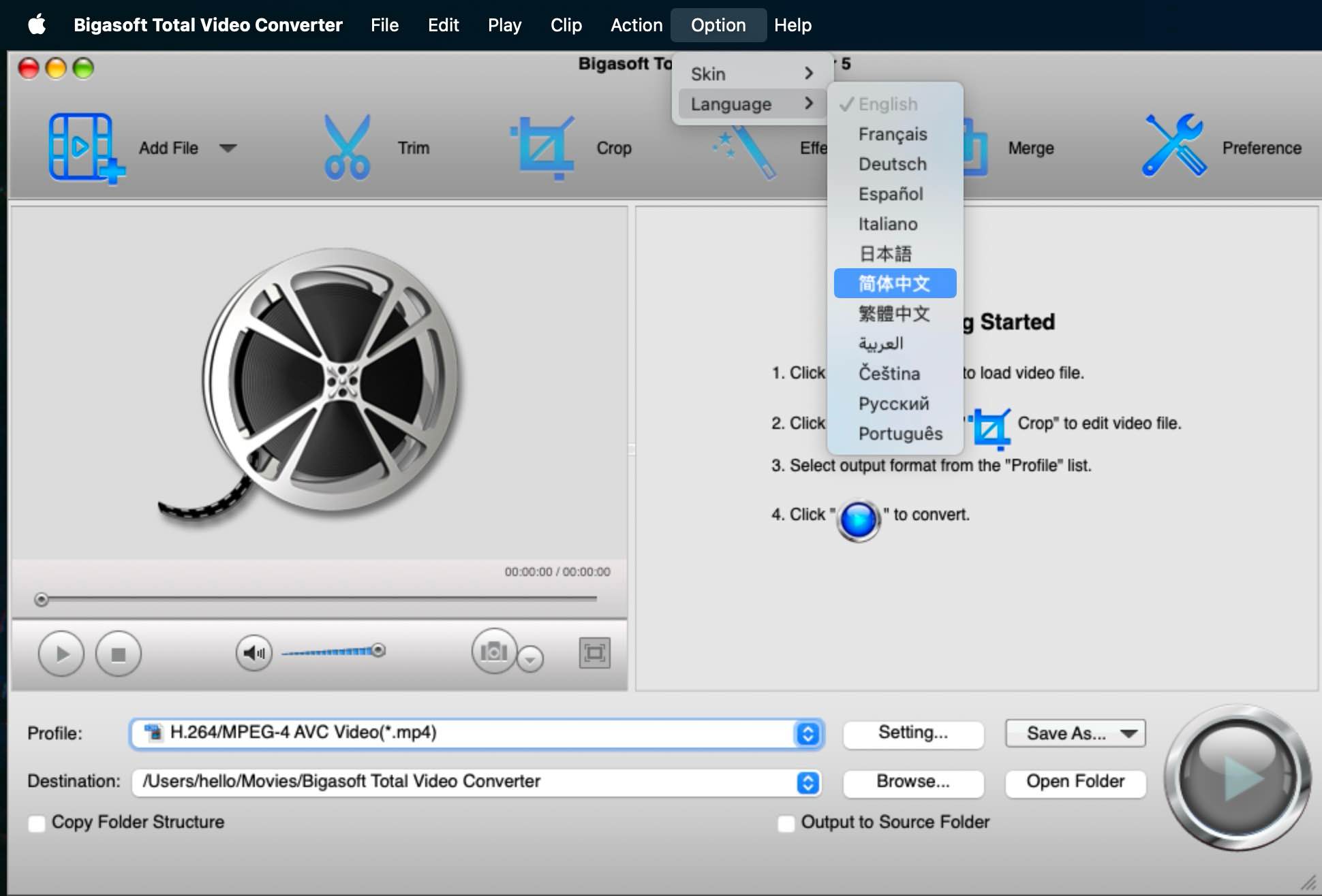Bigasoft Total Video Converter for Mac v5.7.2.8768 视频格式转换工具 苹果电脑