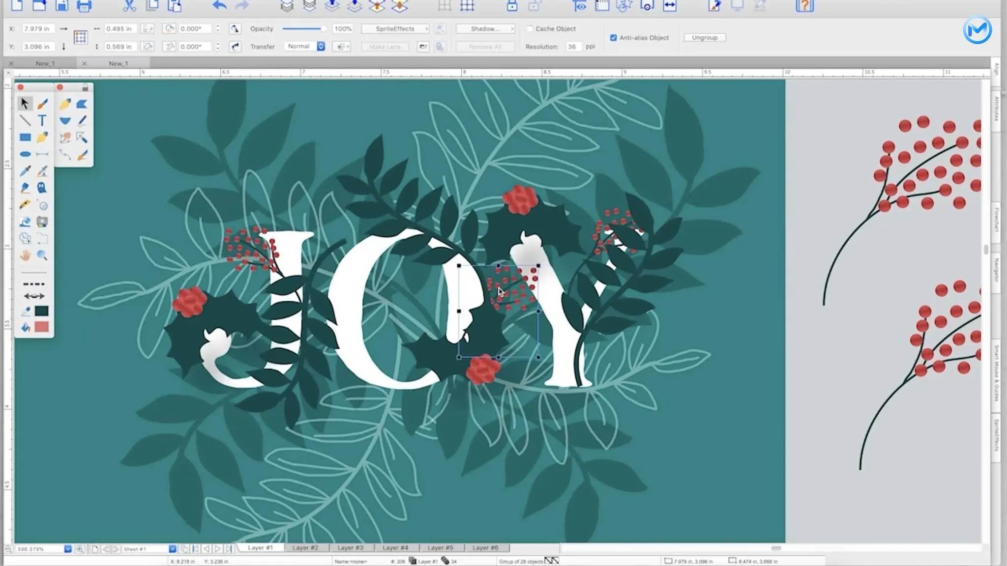 Canvas X Draw for Mac v7.1 专业的插图绘制软件-Mac宇宙 Canvas X Draw for Mac v7.1 专业的插图绘制软件-Mac宇宙
