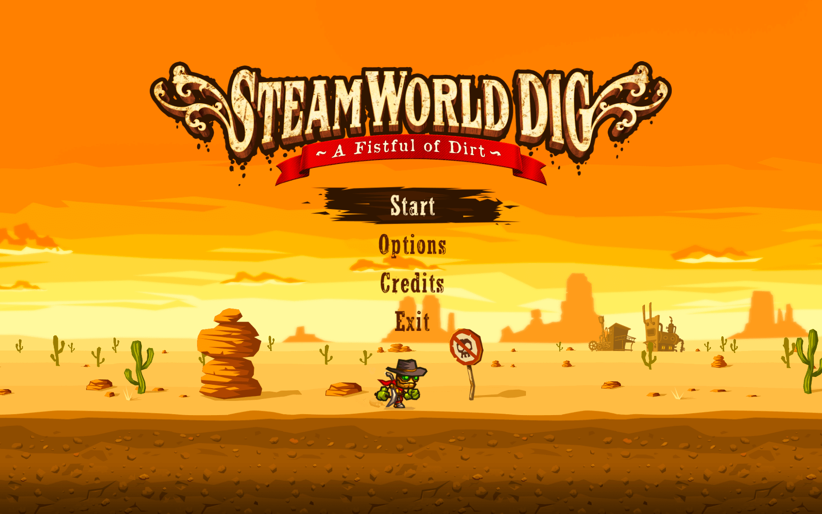 蒸汽世界：挖掘 for Mac SteamWorld Dig v1.1 英文原生版 苹果电脑