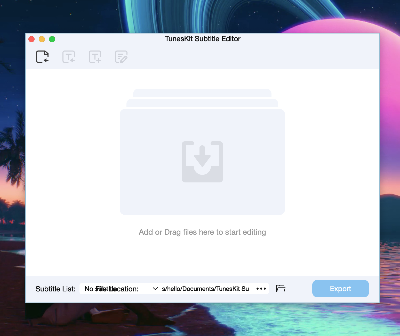 TunesKit Subtitle Editor for Mac v2.1.0 视频字幕编辑软件 - 苹果电脑 - Mac宇宙