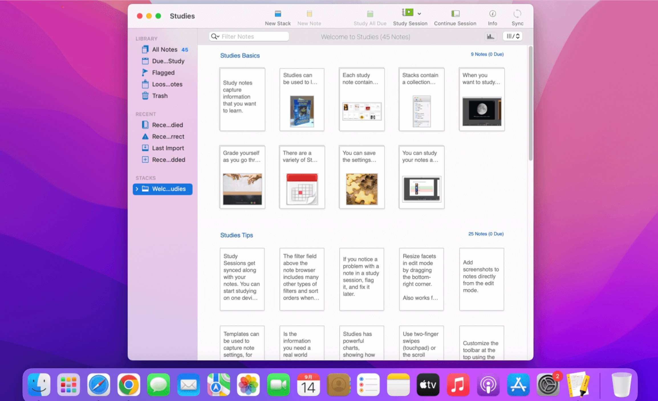 Studies for Mac v1.8.10 强化记忆学习软件-Mac宇宙 Studies for Mac v1.8.10 强化记忆学习软件-Mac宇宙