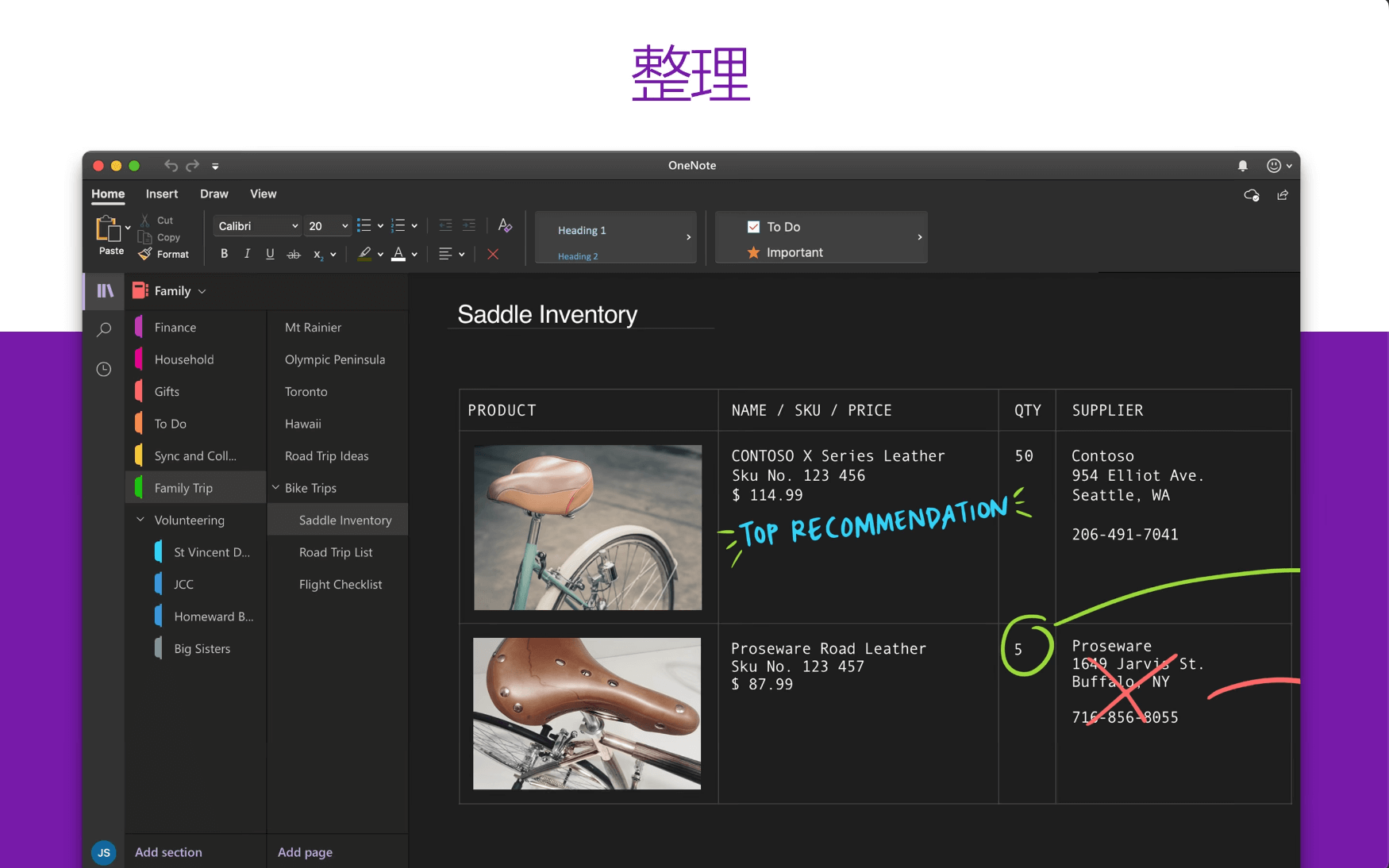 Microsoft OneNote 2024 for Mac v16.96 云笔记-Mac宇宙