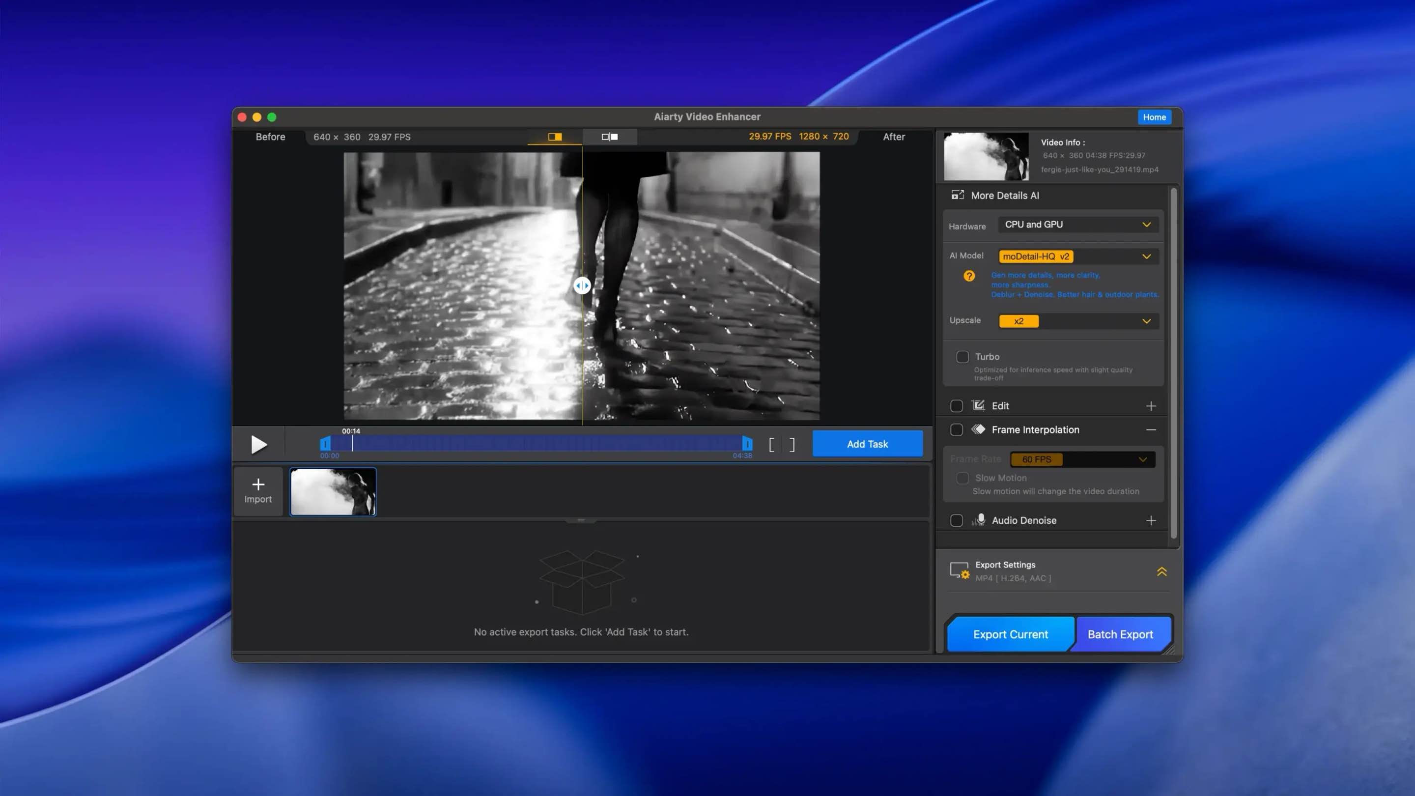Aiarty Video Enhancer for Mac v2.5 AI 视频处理工具-Mac宇宙