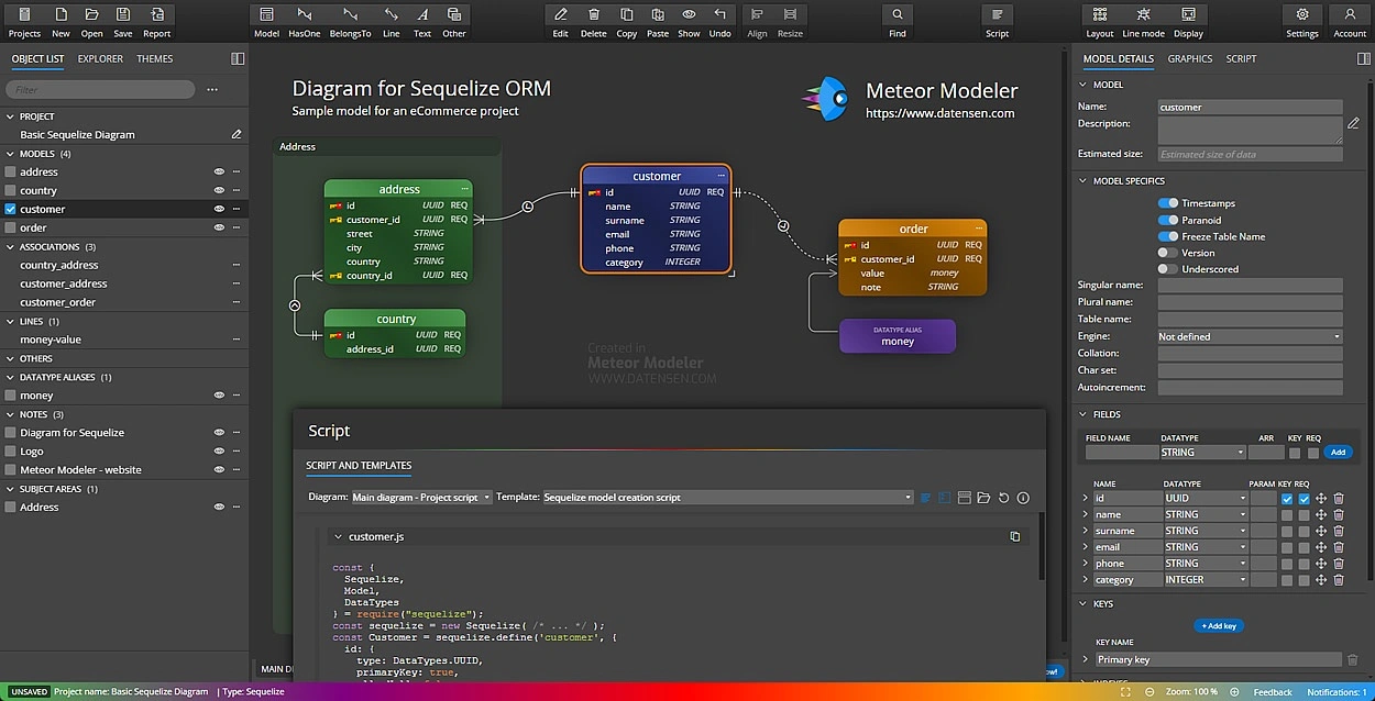 Meteor Modeler for Mac v10.0.0 数据库建模工具-Mac宇宙 Meteor Modeler for Mac v10.0.0 数据库建模工具-Mac宇宙