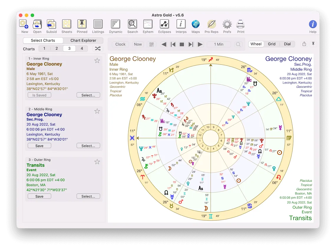 Astro Gold for Mac v6.2.1 专业占星工具-Mac宇宙