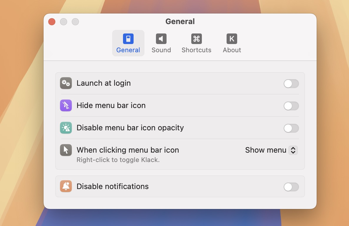 Klack for Mac v1.7.2 机械键盘模拟软件-Mac宇宙