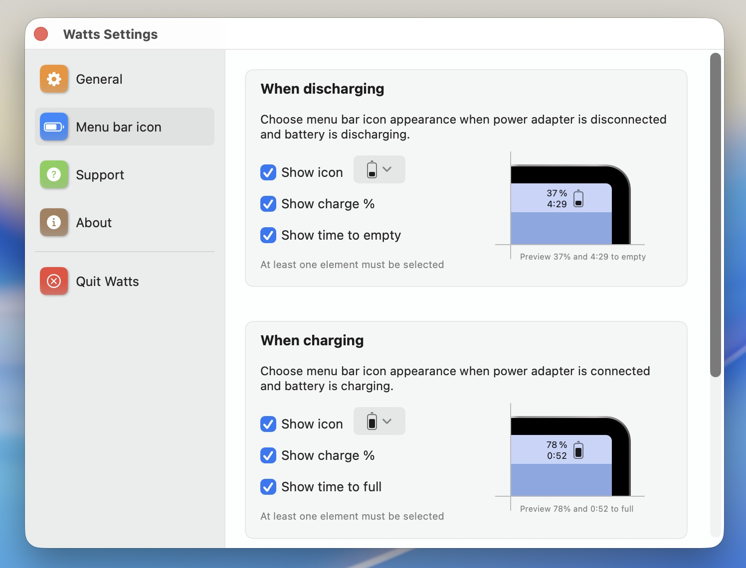 Watts for Mac v3.1.2 MAC电池健康优化-Mac宇宙