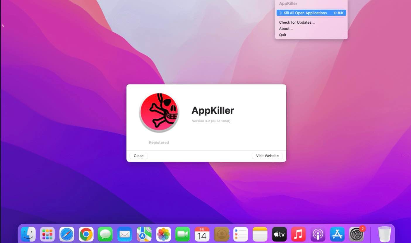AppKiller for Mac v4.2.2 一键关闭所有软件-Mac宇宙 AppKiller for Mac v4.2.2 一键关闭所有软件-Mac宇宙