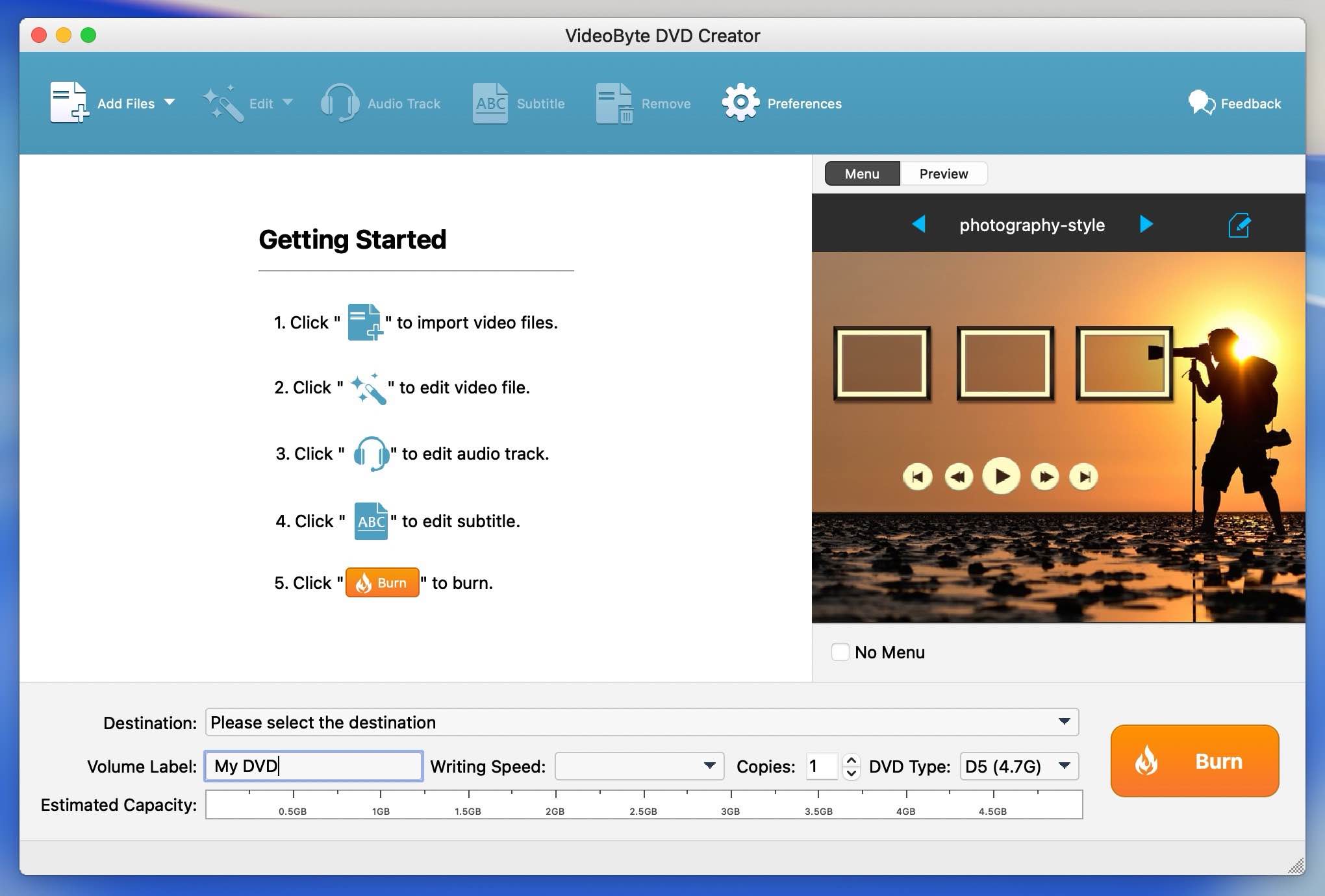 VideoByte DVD Creator for Mac v5.2.32.157354 蓝光光盘刻录-Mac宇宙 VideoByte DVD Creator for Mac v5.2.32.157354 蓝光光盘刻录-Mac宇宙