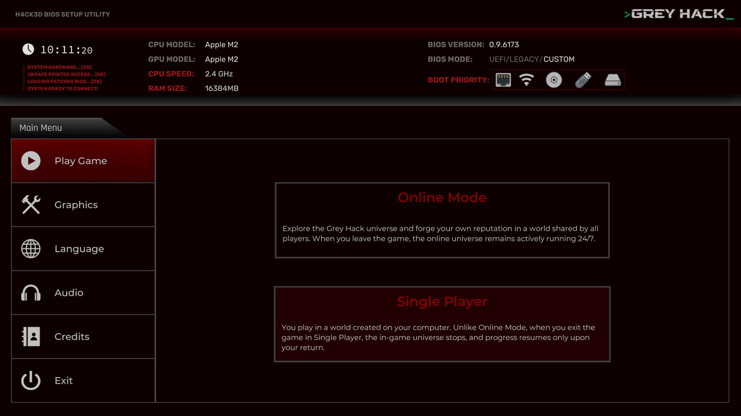 灰色黑客 Grey Hack for Mac v0.9.6187 英文原生版-Mac宇宙