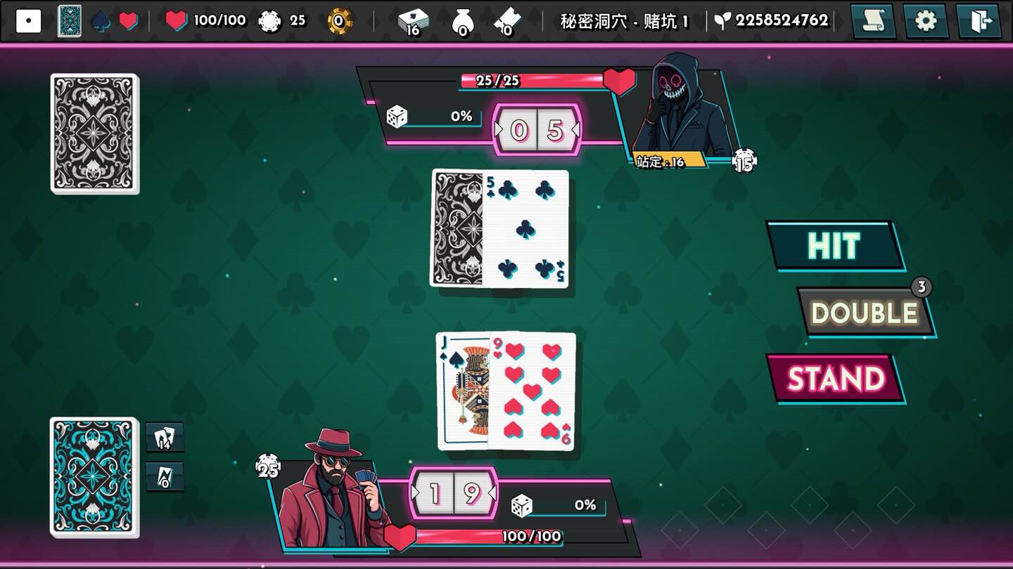 肉鸽21点 RogueJack21 for Mac v1.05 中文原生版-Mac宇宙