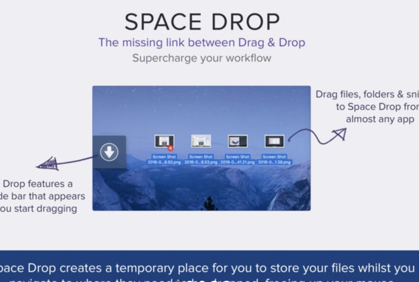 Space Drop for Mac v2.8 轻松的拖放工具-Mac宇宙