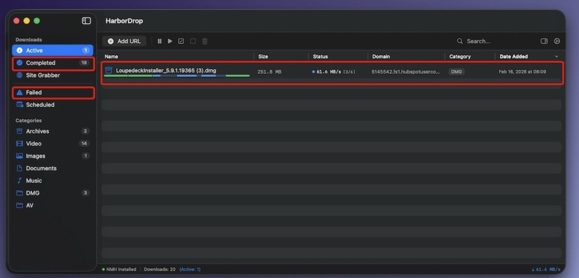 HarborDrop for Mac v1.1.8 IDM智能下载管理器 - Mac宇宙